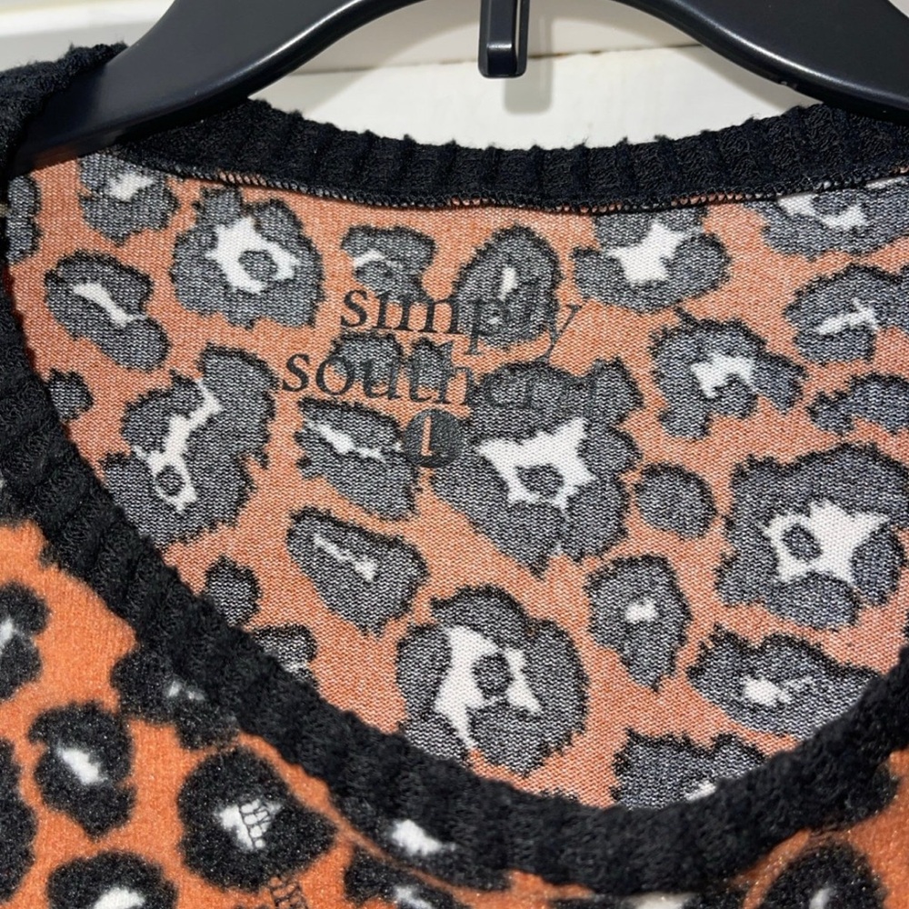 Simply Southern Cheetah Print Sweater - Picture 3 of 4